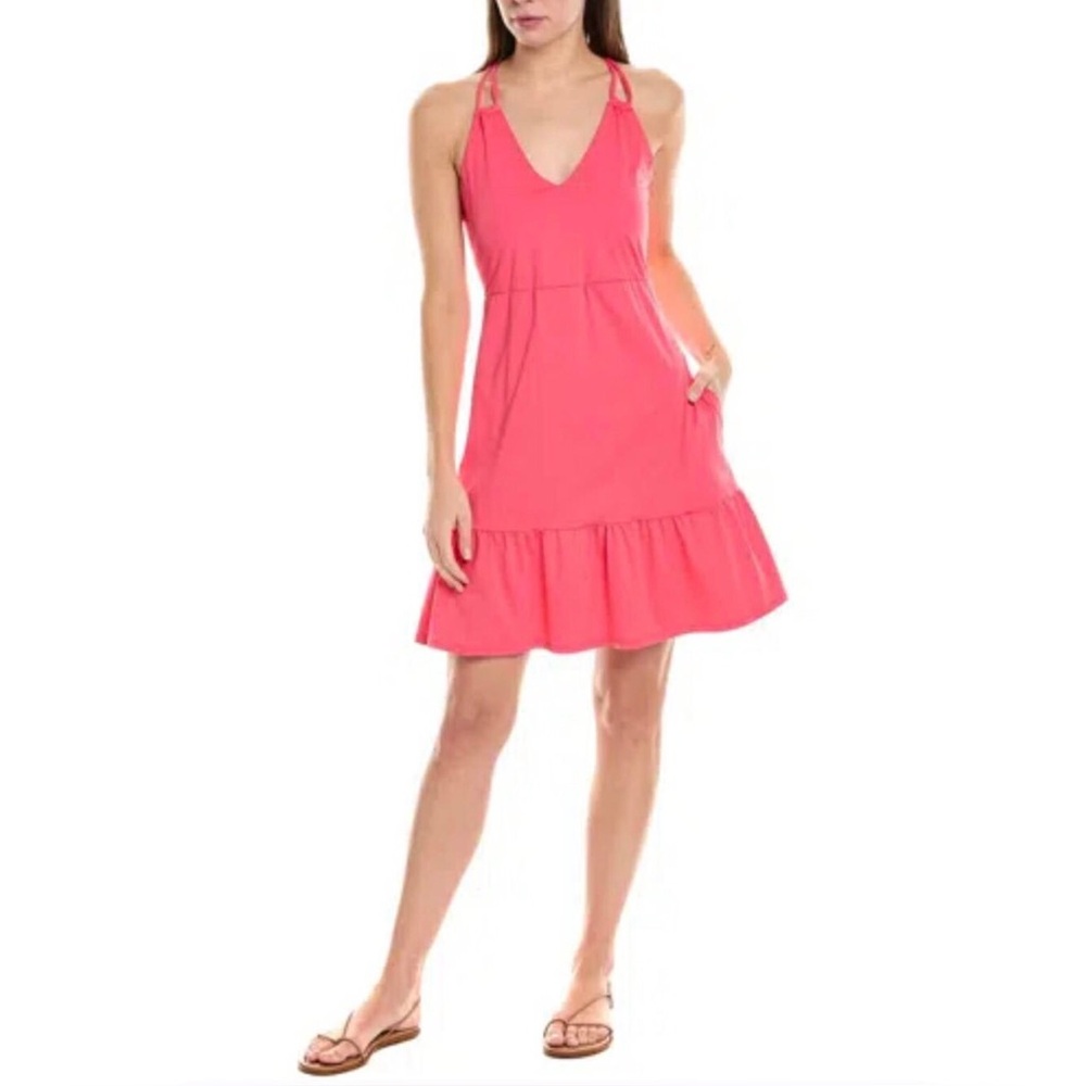 TOMMY BAHAMA Coral Pink Pearl Double Strap Activewear Spa Dress Size Small